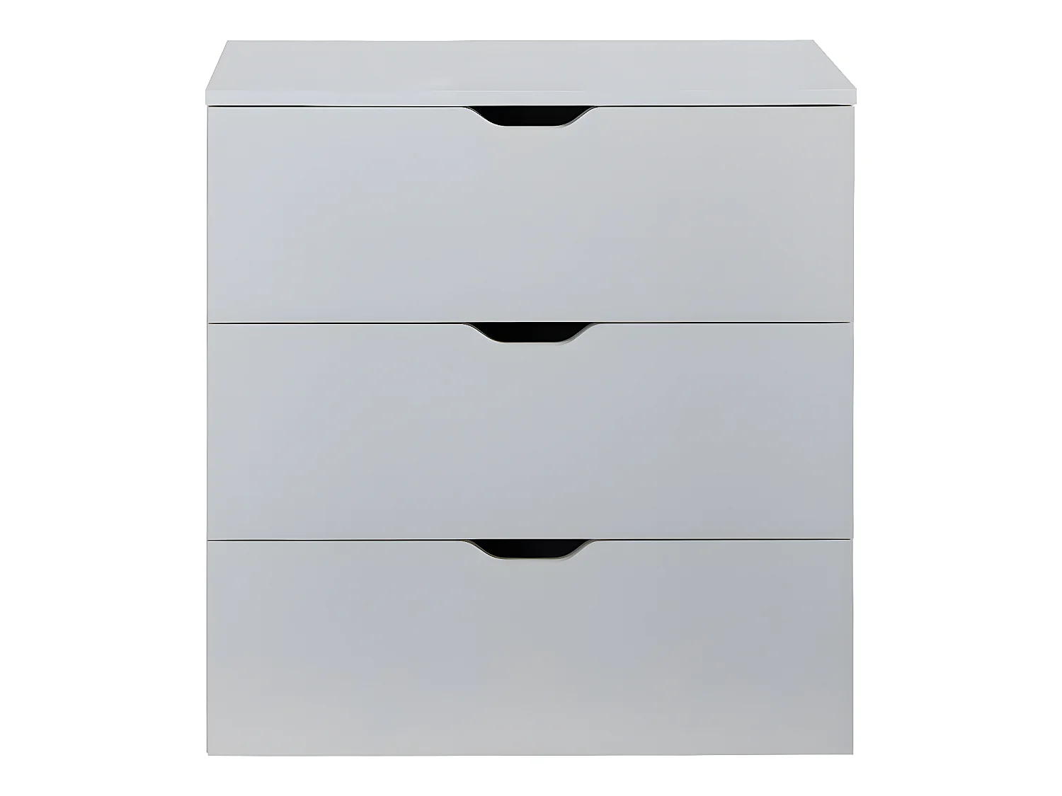 Basix Kommode 3 Schubladen weiß.