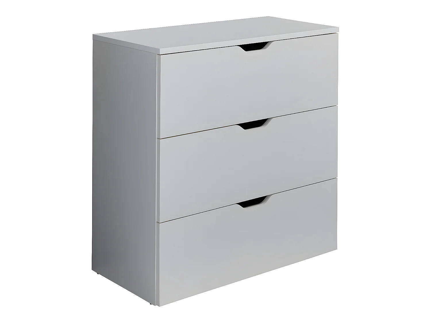 Basix Kommode 3 Schubladen weiß.