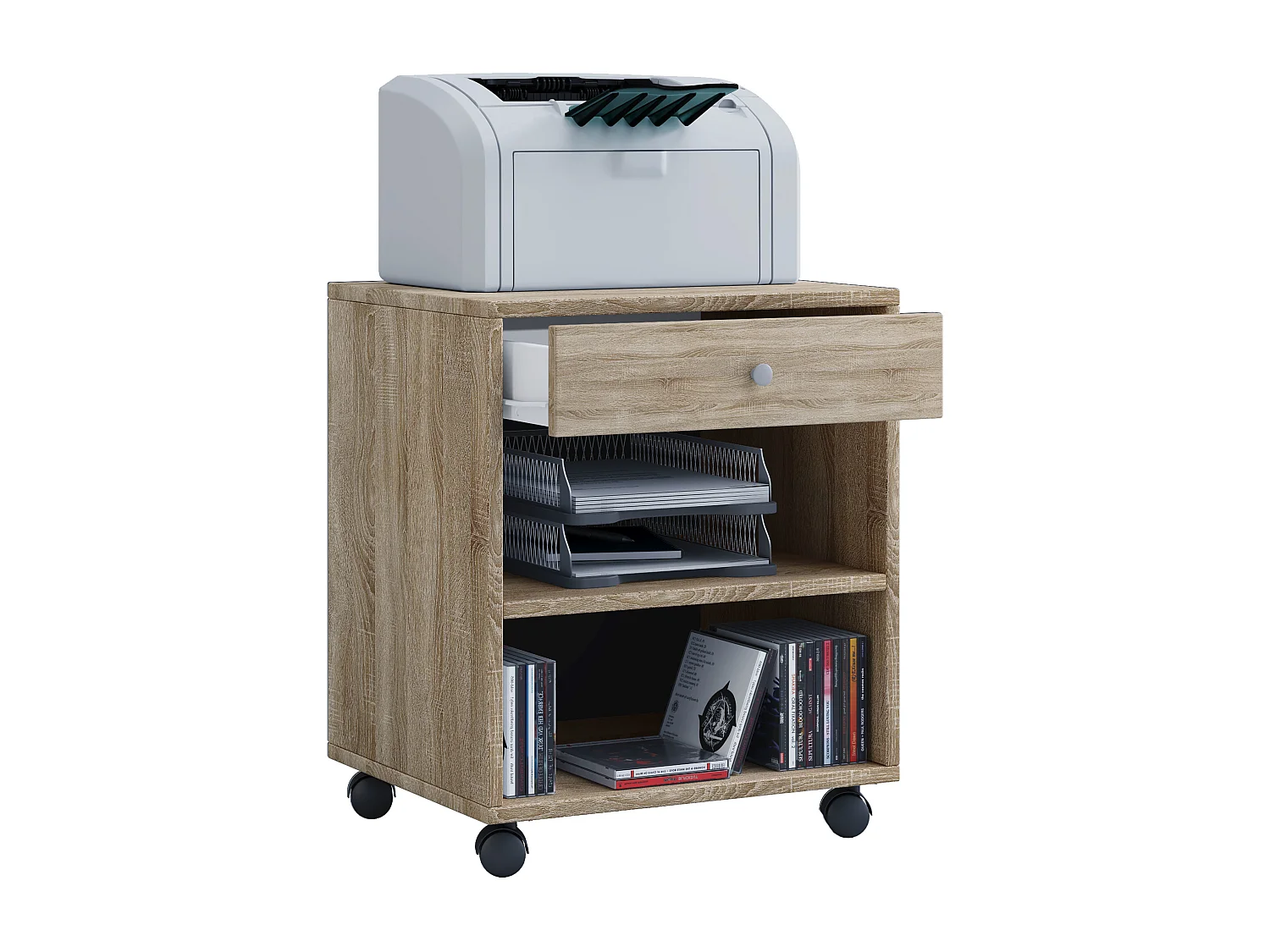 Houten rolcontainer lade Salda