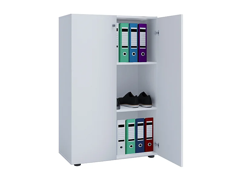 Office cabinet Lona White W. 70 x H. 111 x D. 38 cm