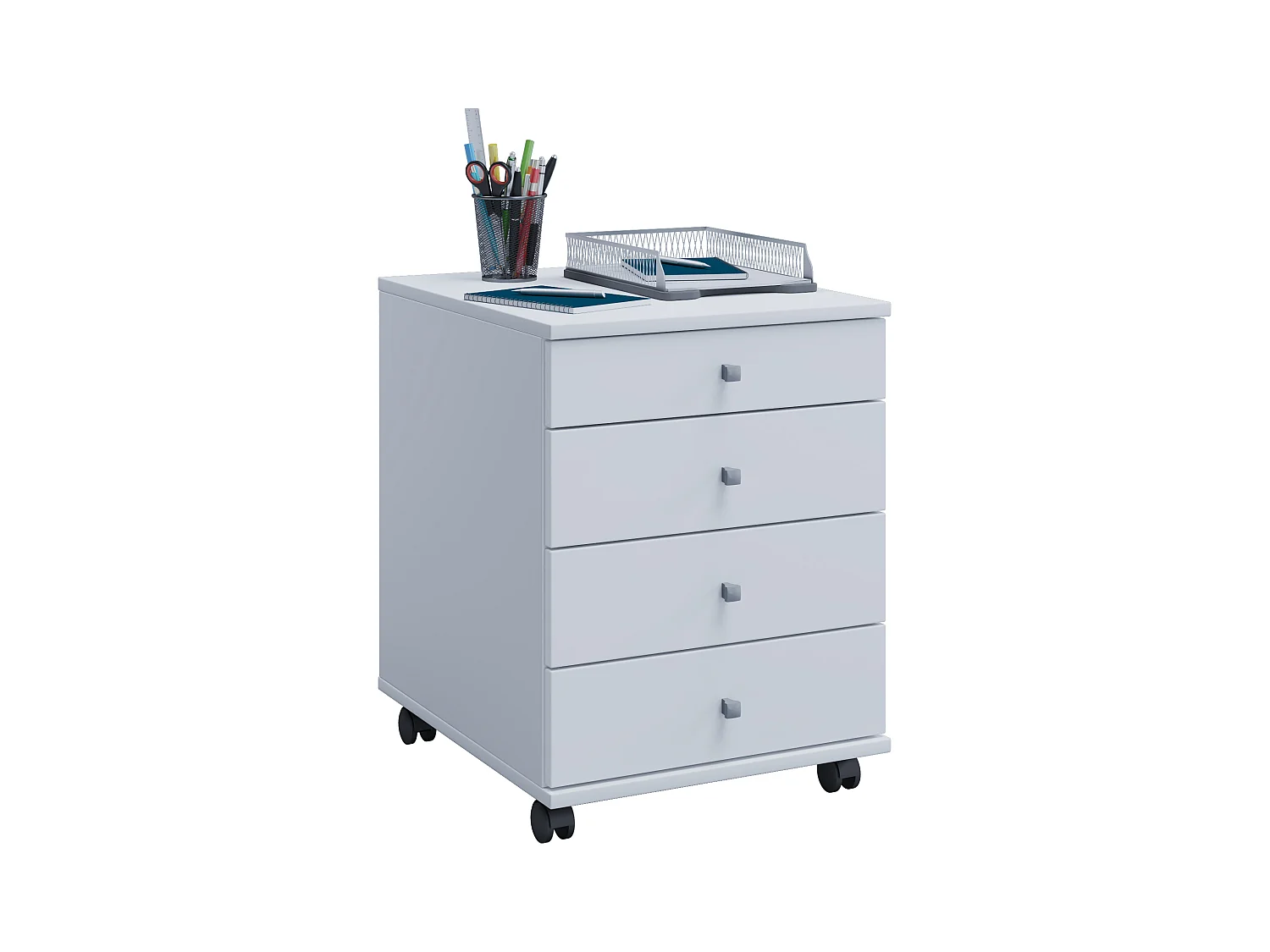 Roll Container Lona White H. 57 x W. 42 x D. 50 cm