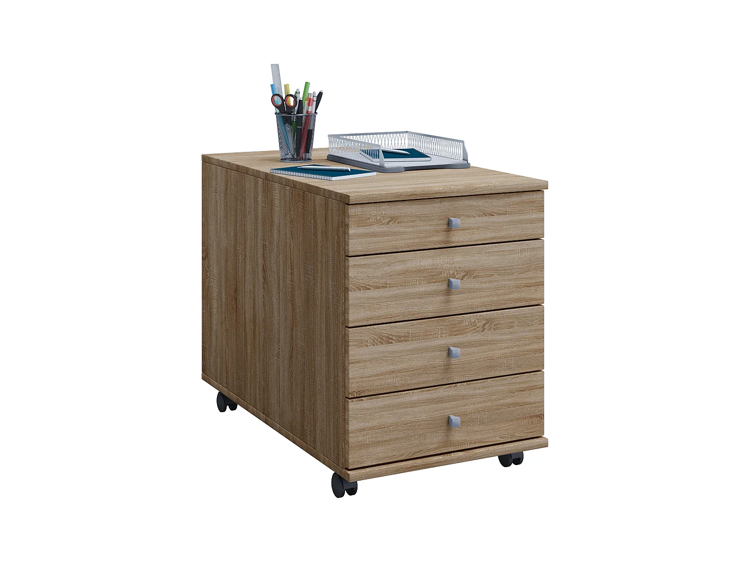 Roll Container Lona Sonoma Oak H. 57 x W. 42 x D. 75 cm