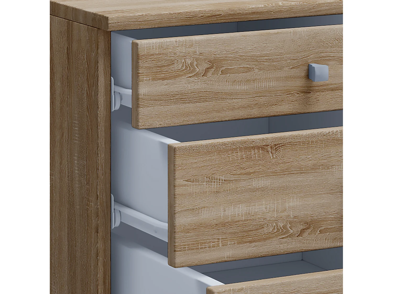 Roll Container Lona Sonoma Oak H. 57 x W. 42 x D. 75 cm