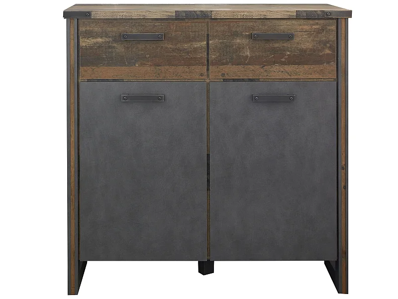 Prip kommode 2 deuren en 2 lades, Old Wood decor, Matera decor.