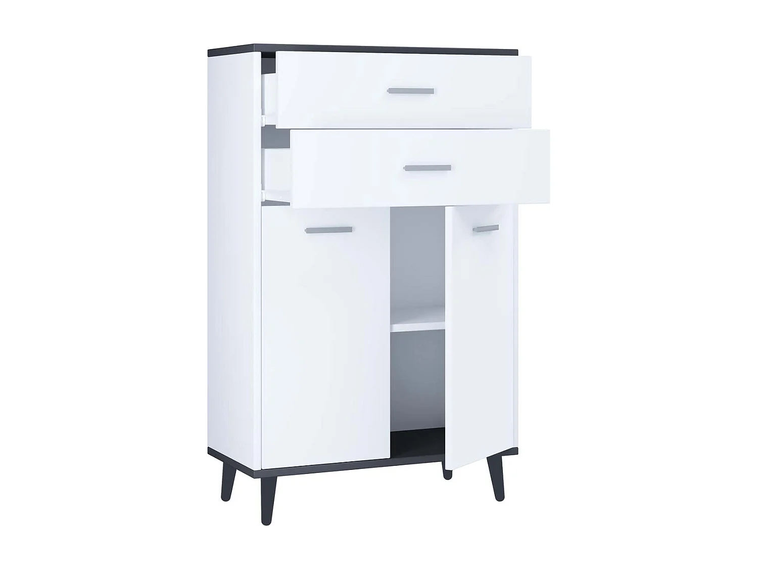 Bois Highboard Commode Tiroir Lindas