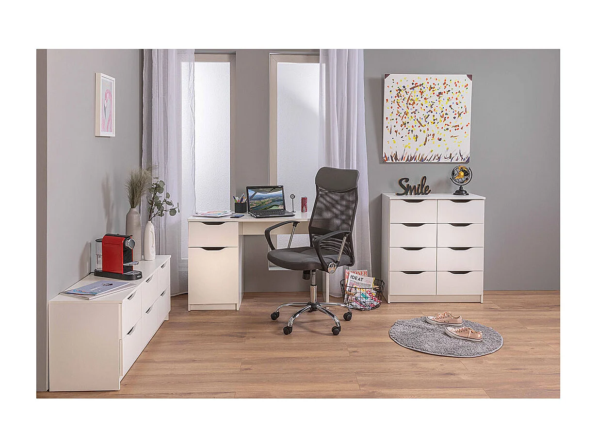 Wung Kommode 8 Schubladen, weiss.