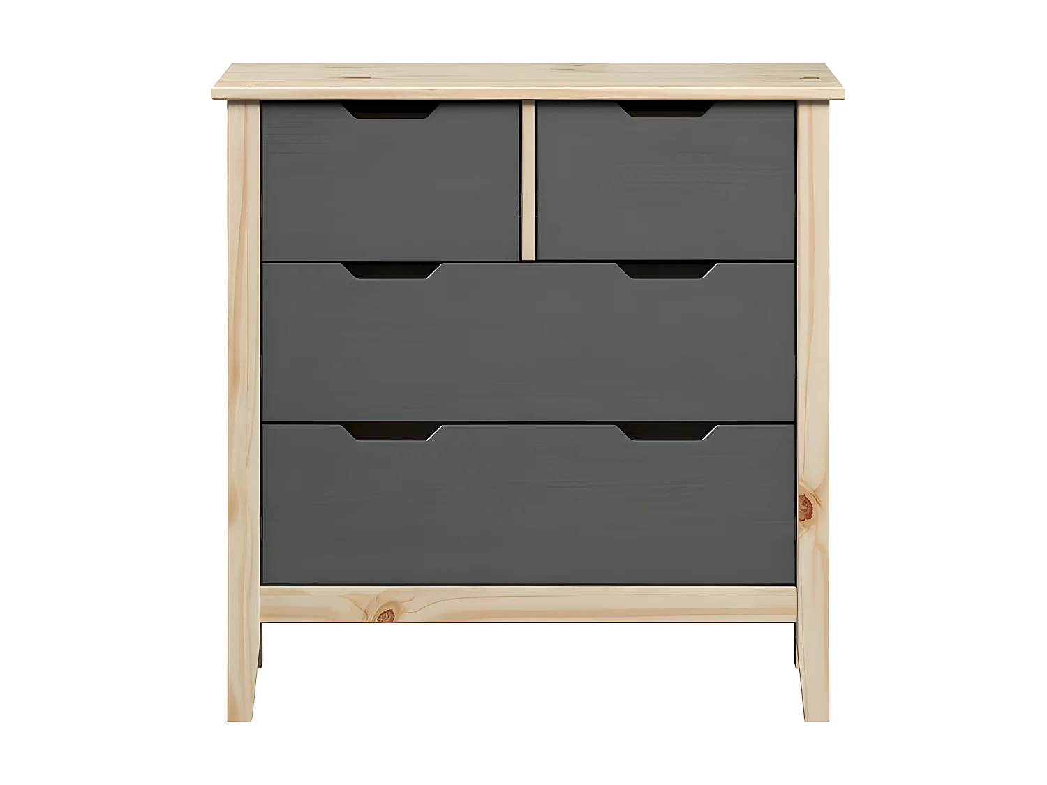 Latera kommode 2, 2 laden grijs.