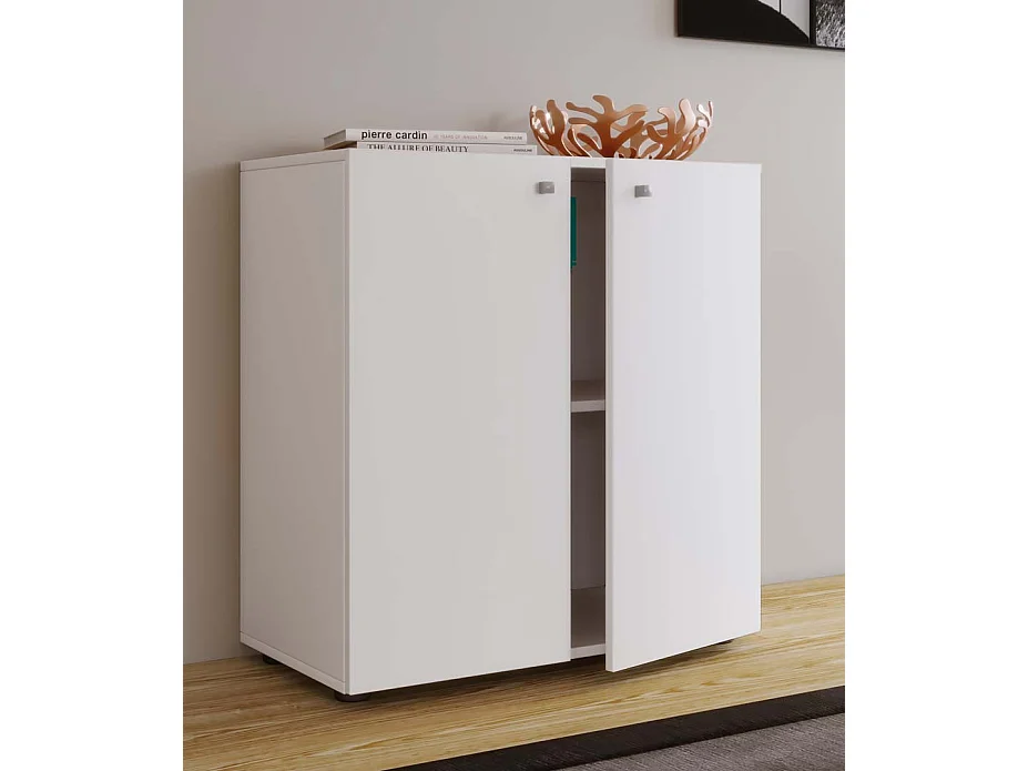 Chest of drawers & sideboards Vandol White H. 75 x W. 70 x D. 36 cm