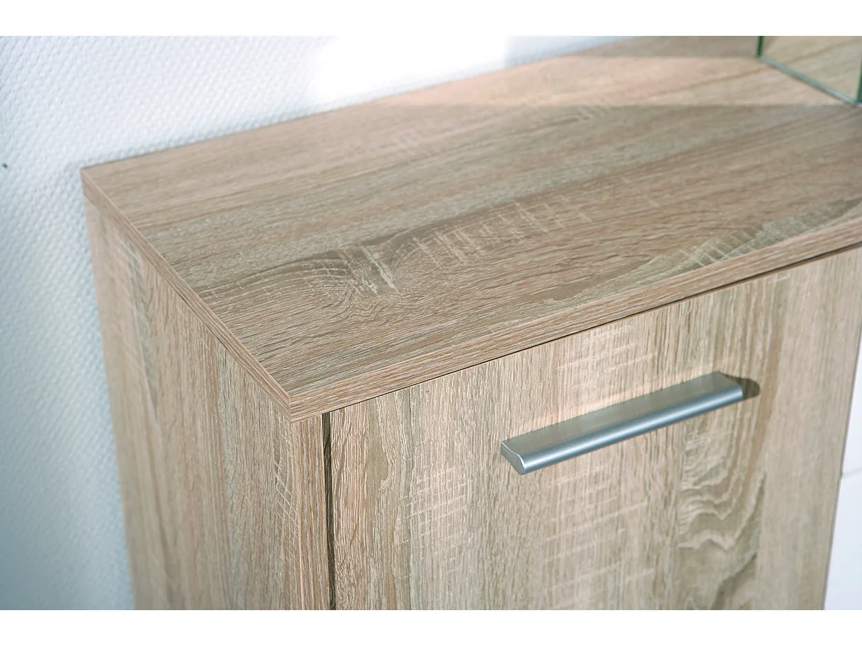 Elsra kommode 5 deuren, 2 lades Sonoma eiken decor.