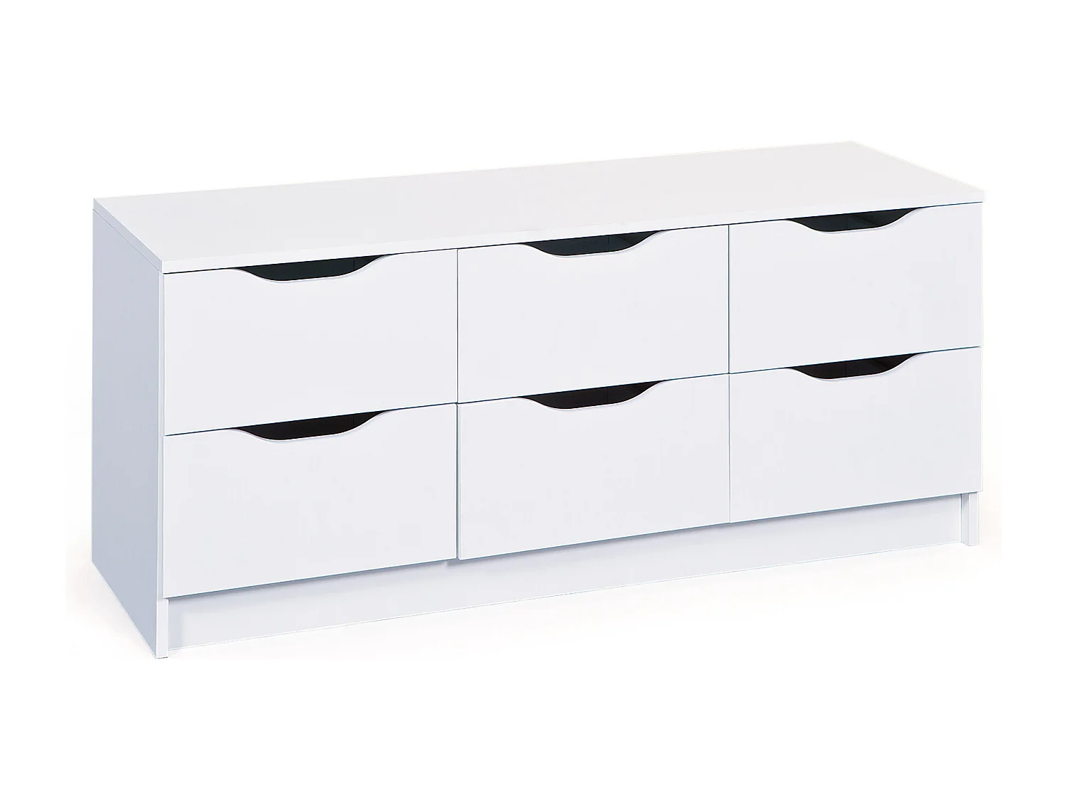 Wung Kommode 6 Schubladen, weiss.