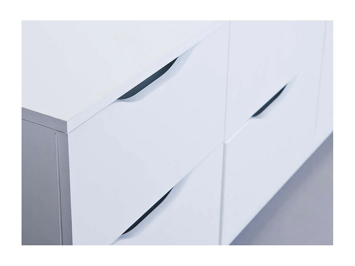Wung Kommode 6 Schubladen, weiss.