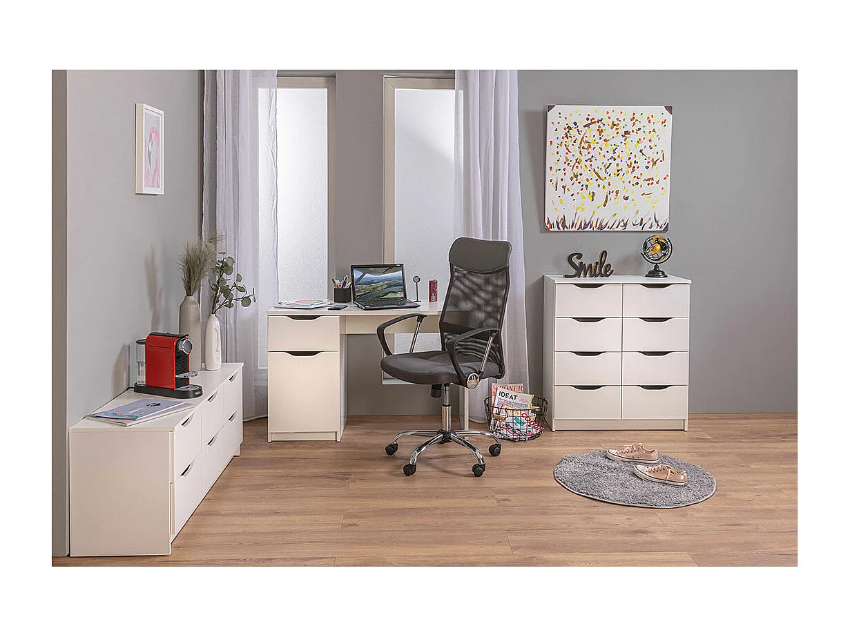 Wung Kommode 6 Schubladen, weiss.