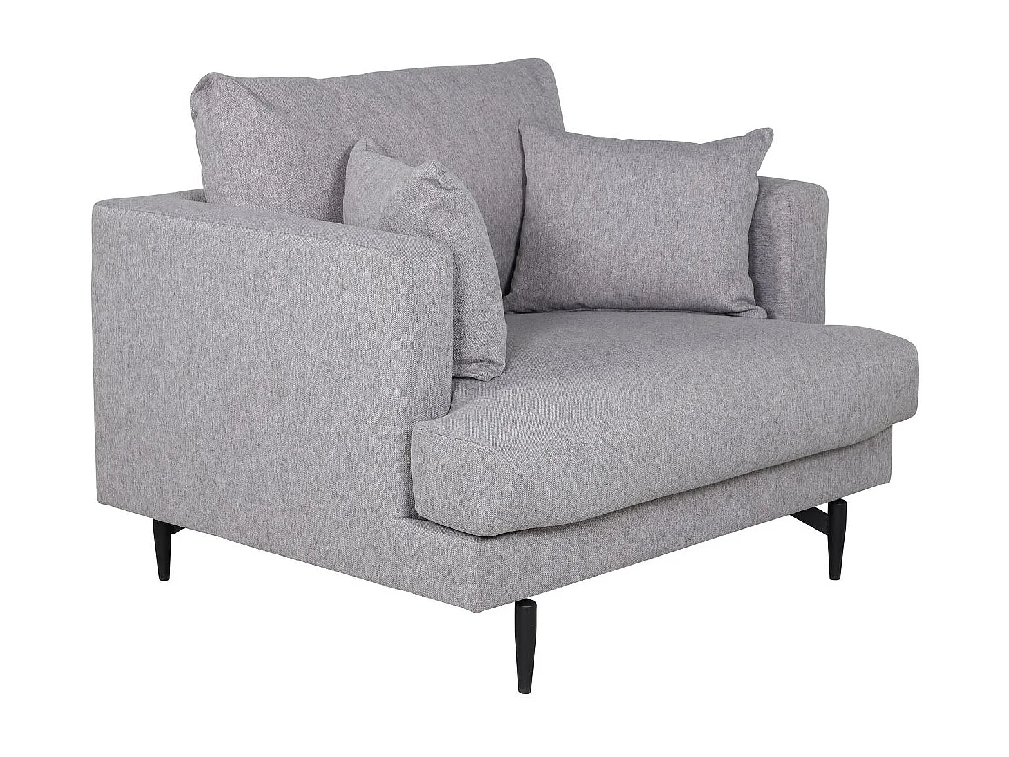 Fauteuil en Tissu "Sofia" 104cm Gris