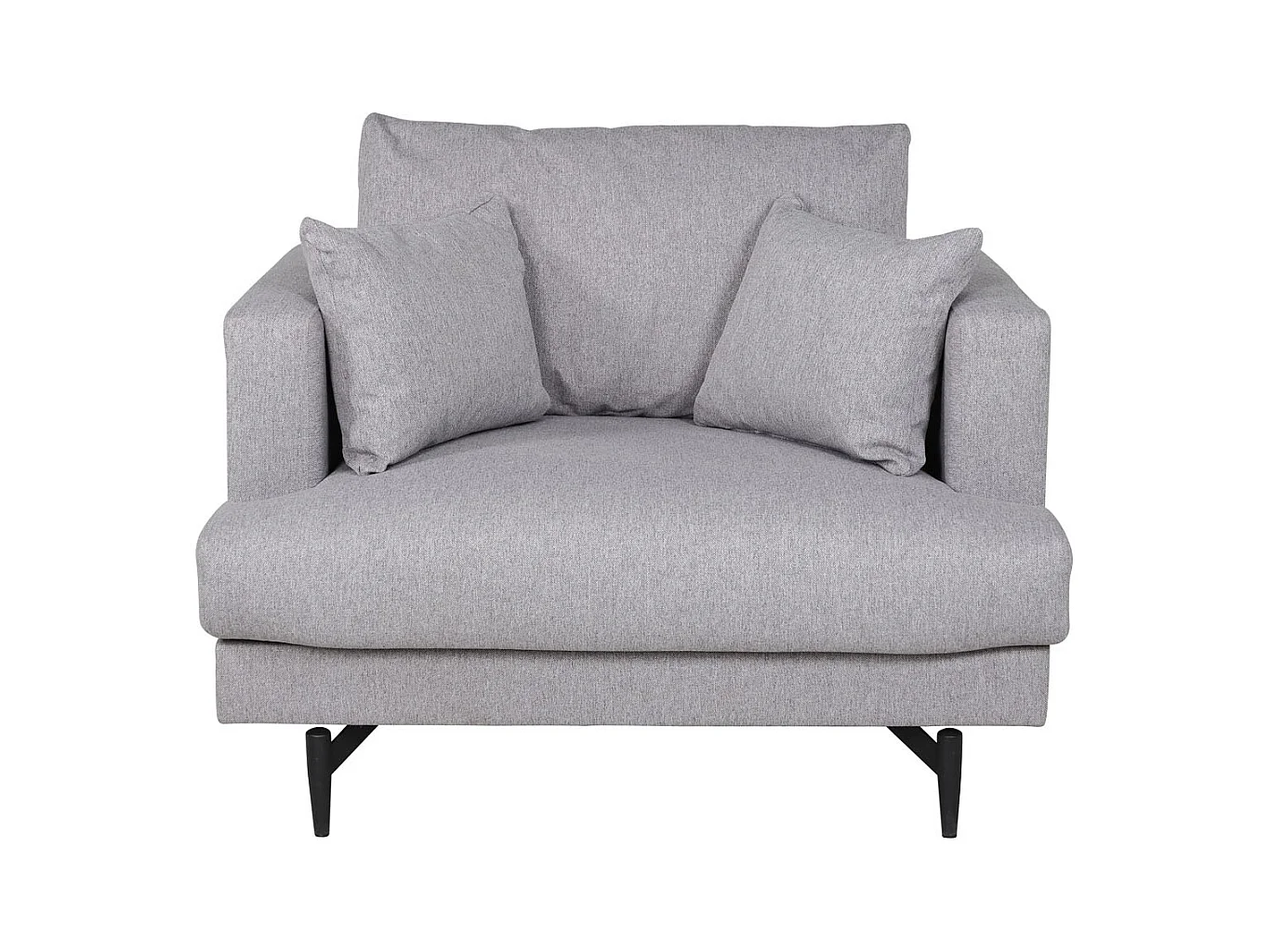 Fauteuil en Tissu "Sofia" 104cm Gris
