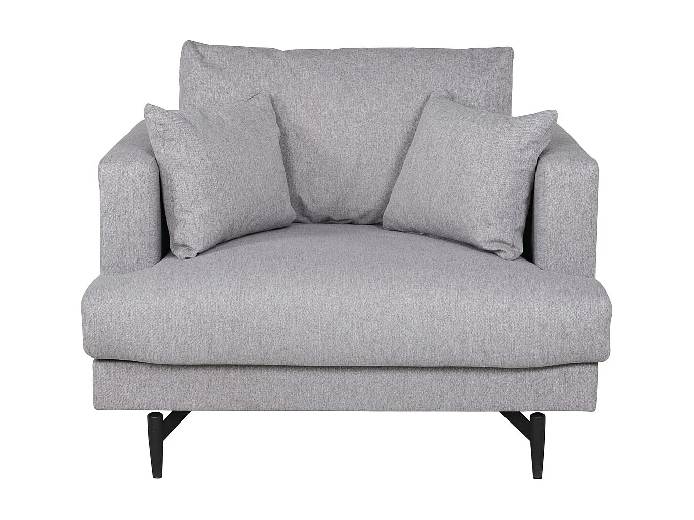 Fauteuil en Tissu "Sofia" 104cm Gris