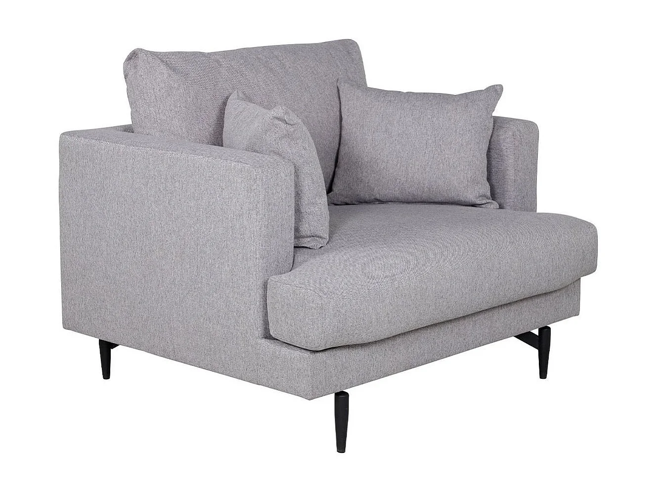 Fauteuil en Tissu "Sofia" 104cm Gris