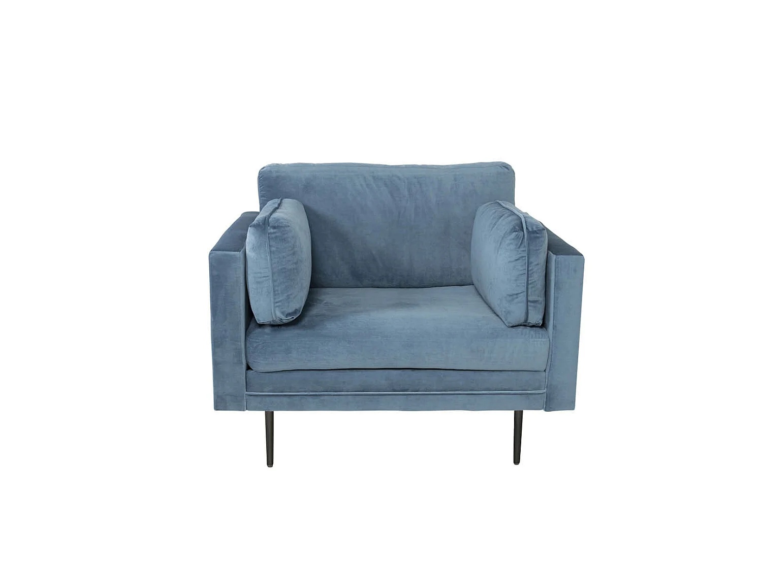 Boom II fauteuil velours blauw.