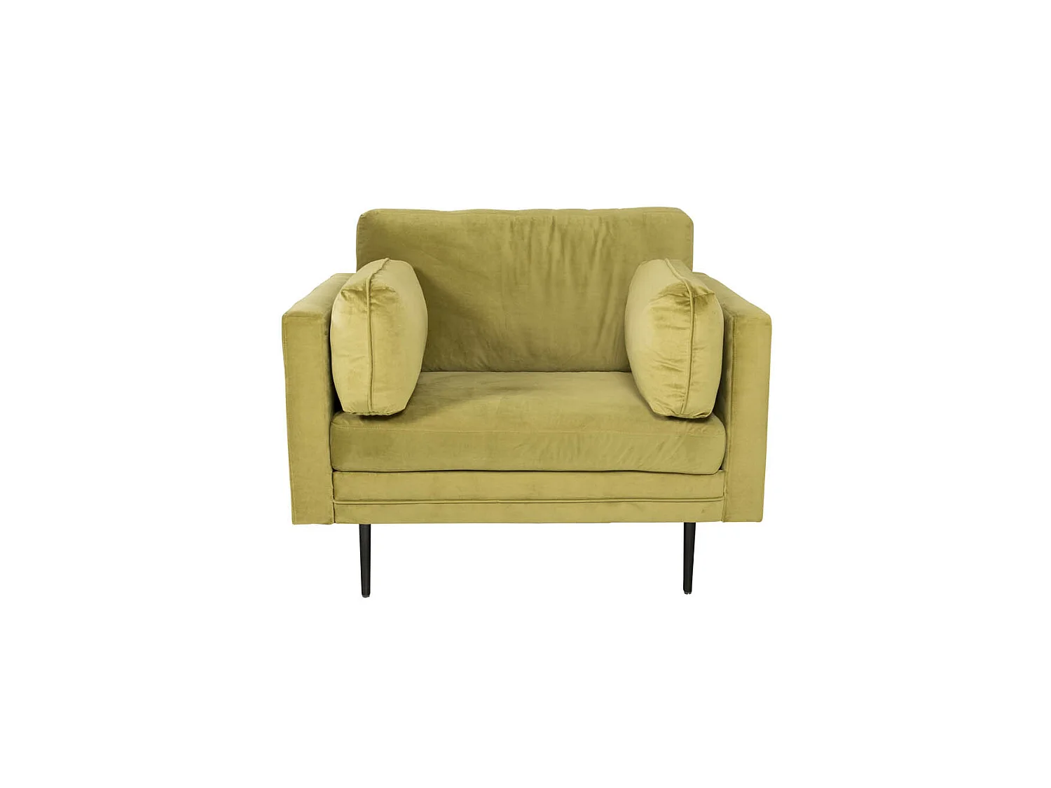 Boom II Fauteuil en velours, vert.