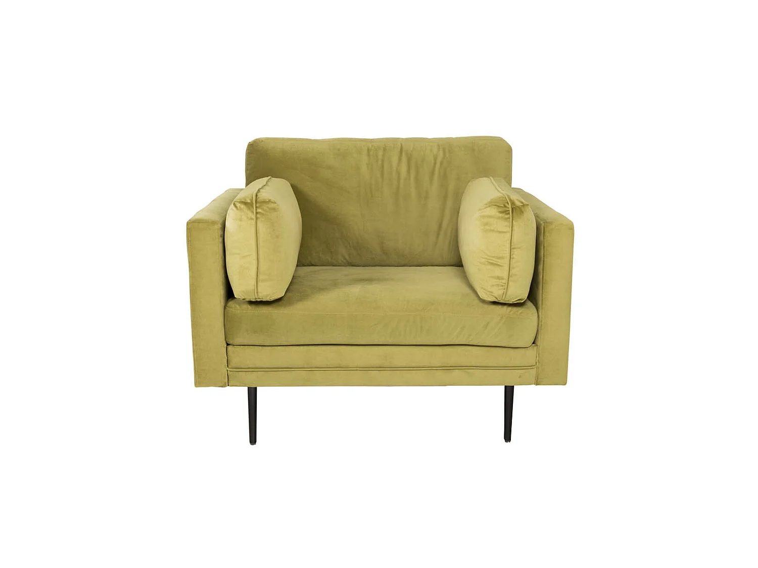 Boom II Fauteuil en velours, vert.