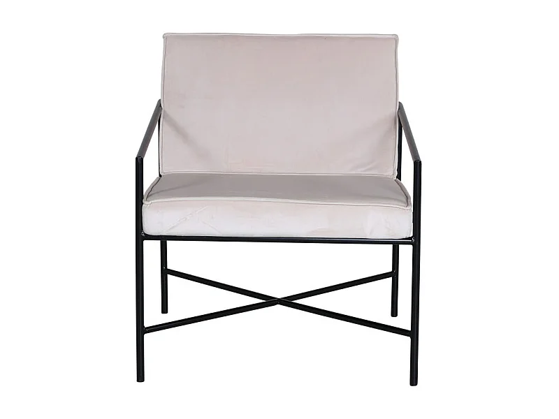 Rakel Sessel Velour beige.