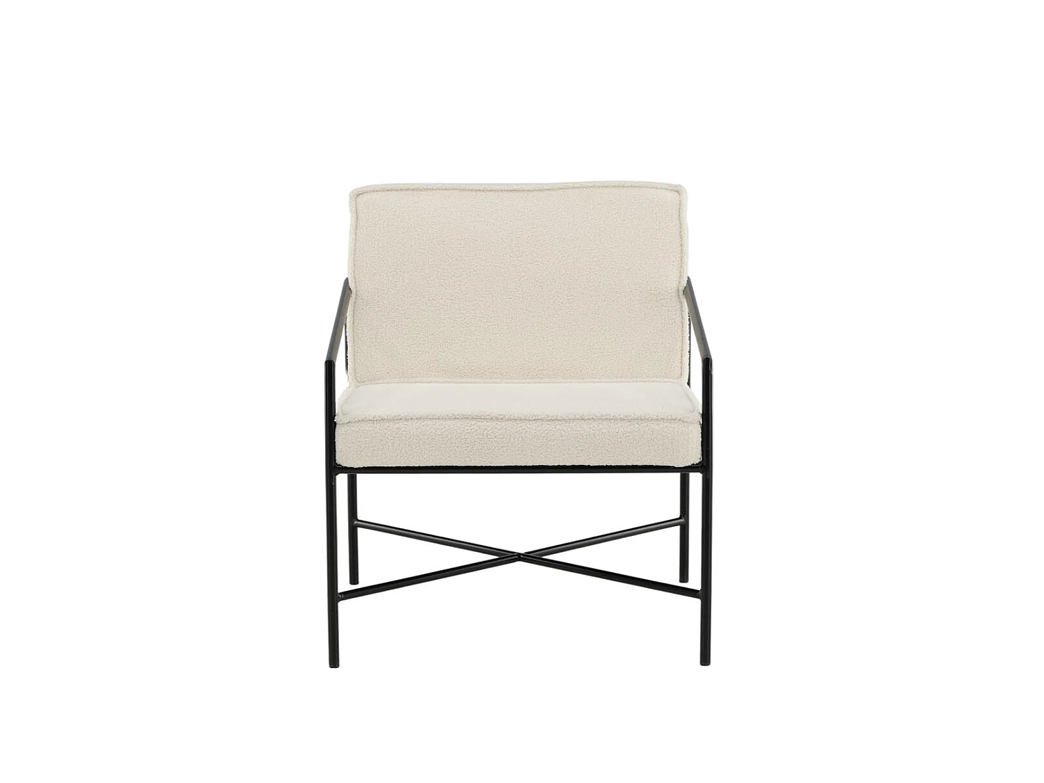 Rakel fauteuil teddy stof offwhite.