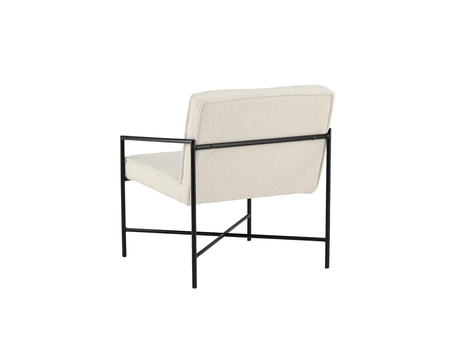 Rakel fauteuil teddy stof offwhite.