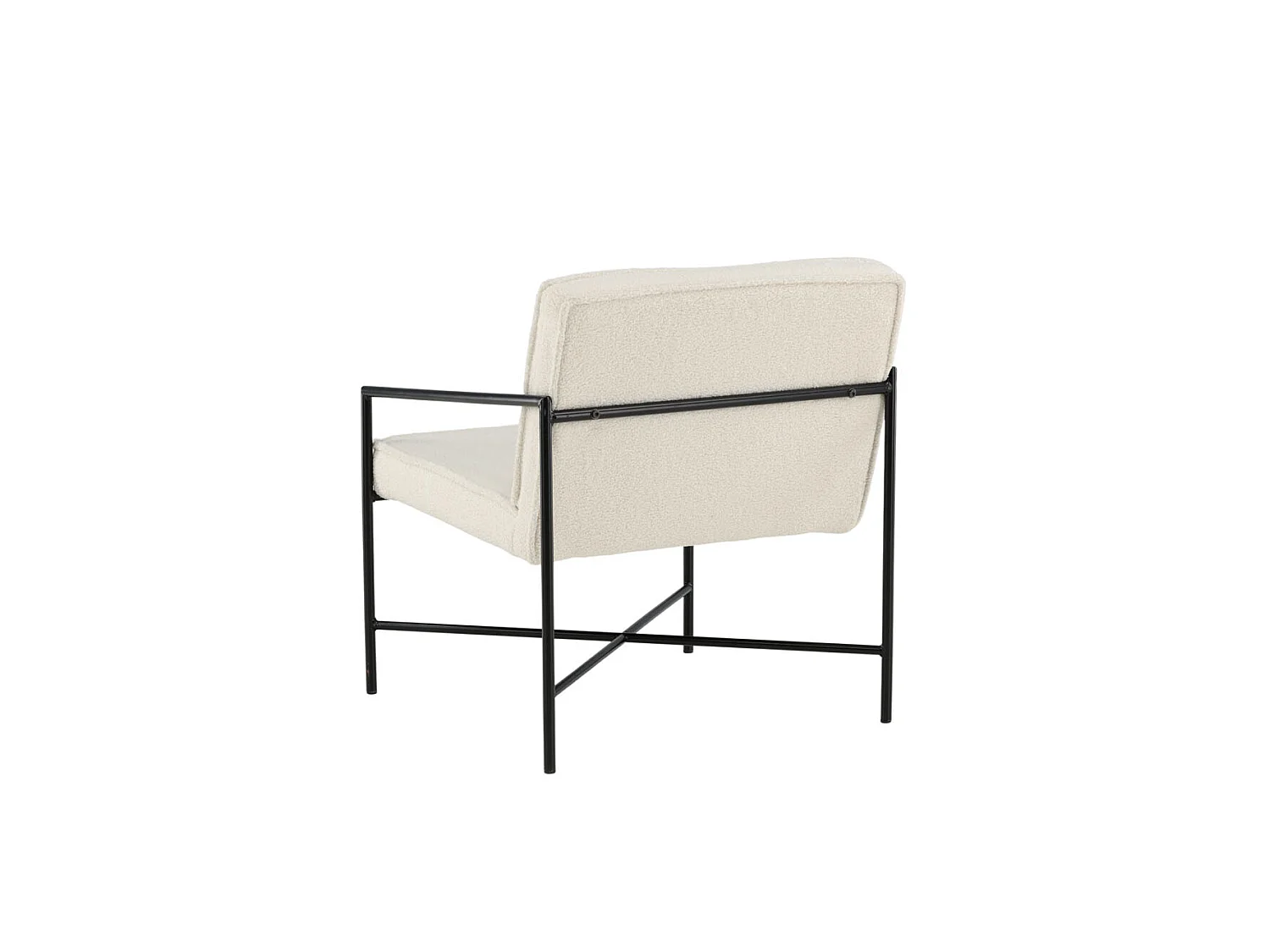Rakel fauteuil teddy stof offwhite.
