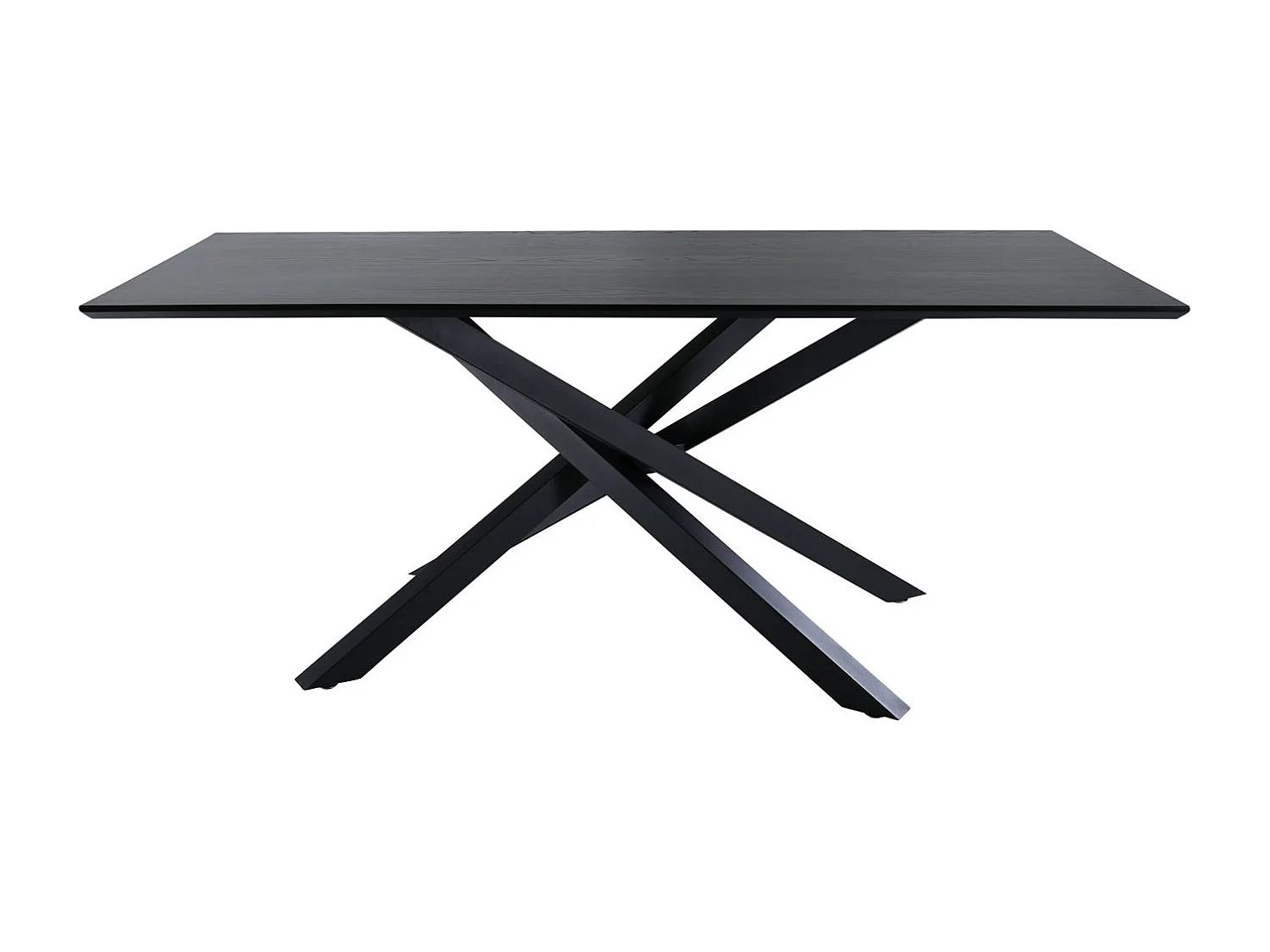 Piazza Table à manger 90x180cm, noir.