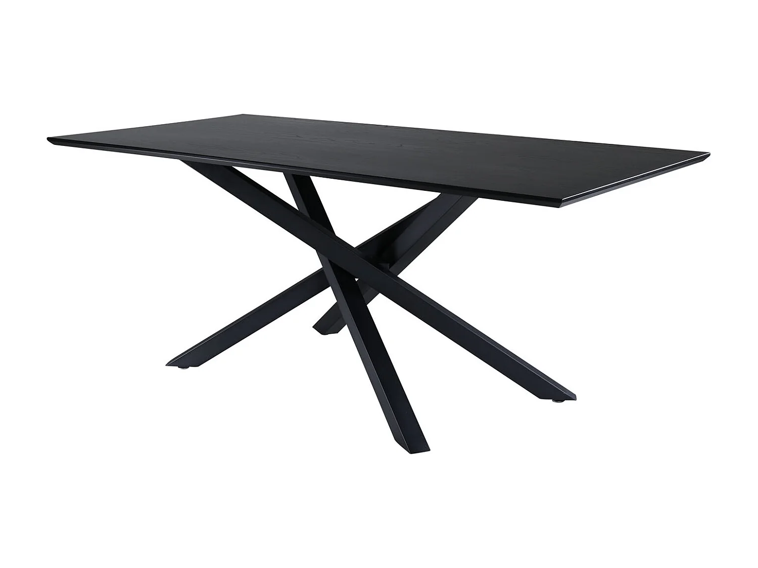 Piazza Table à manger 90x180cm, noir.