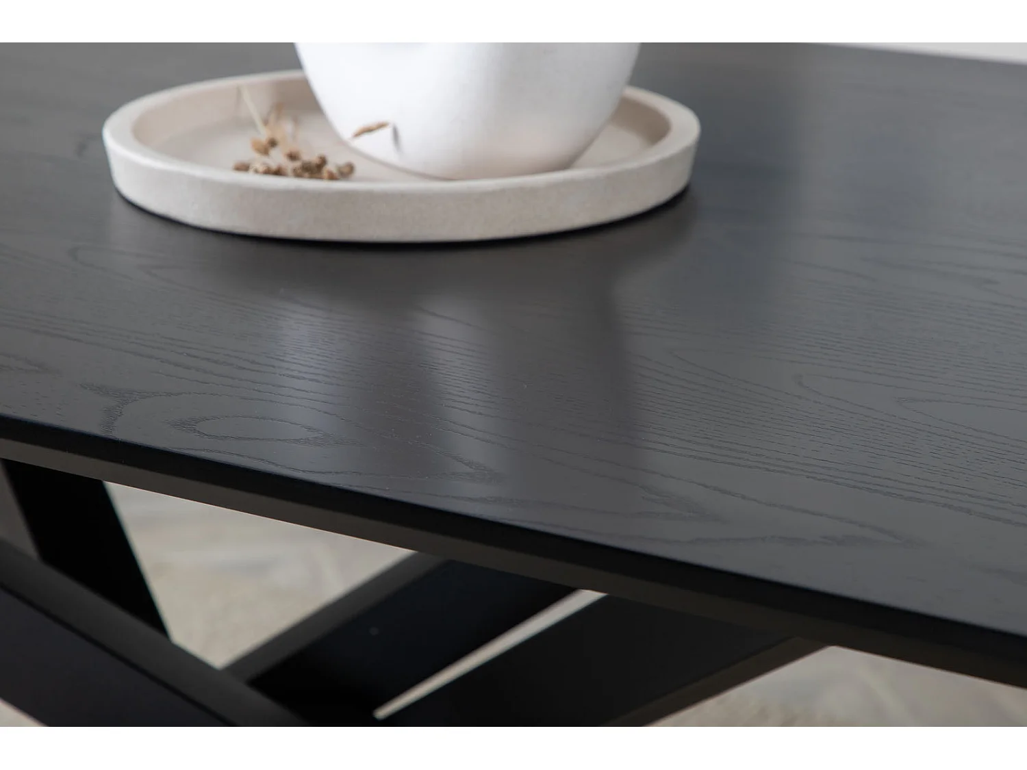 Piazza Table à manger 90x180cm, noir.