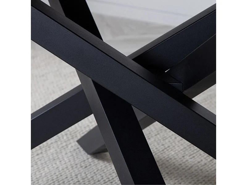 Piazza Table à manger 90x180cm, noir.