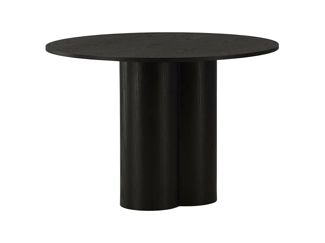 Table à Manger Ronde "Olivia" 110cm Noir