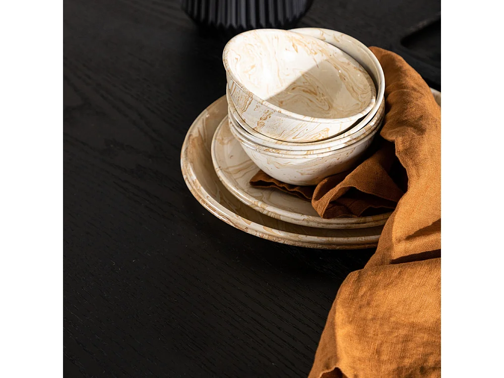 Olivia eetkamertafel Ø110cm zwart.