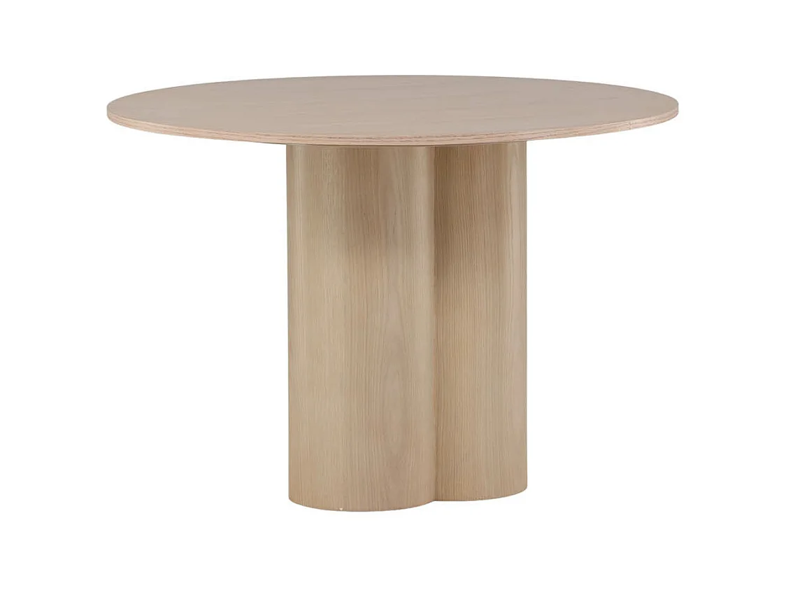 Table à Manger Ronde "Olivia" 110cm Naturel