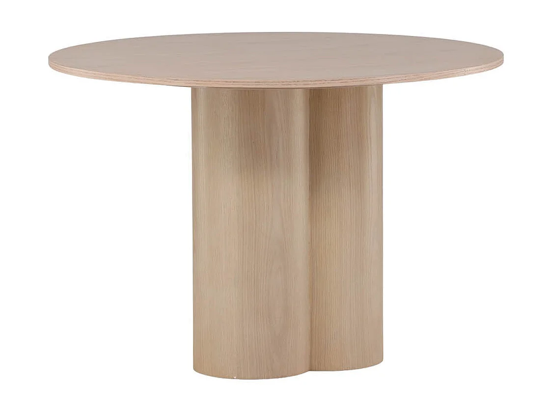 Table à Manger Ronde "Olivia" 110cm Naturel