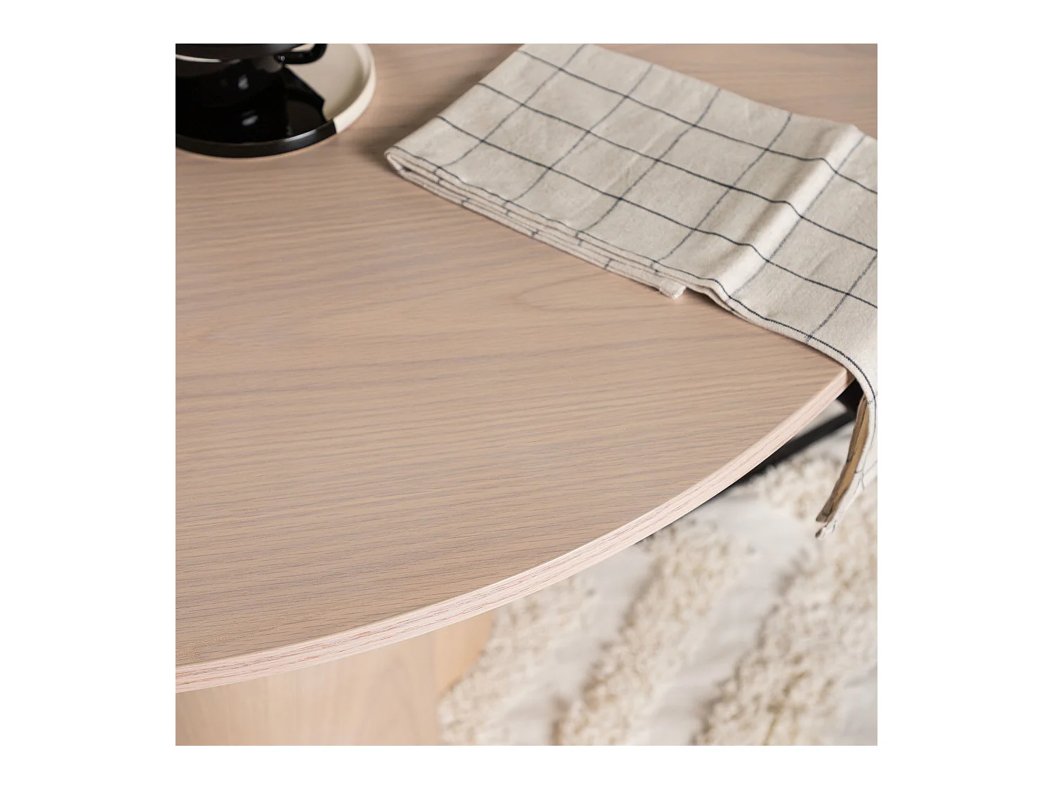 Table à Manger Ronde "Olivia" 110cm Naturel