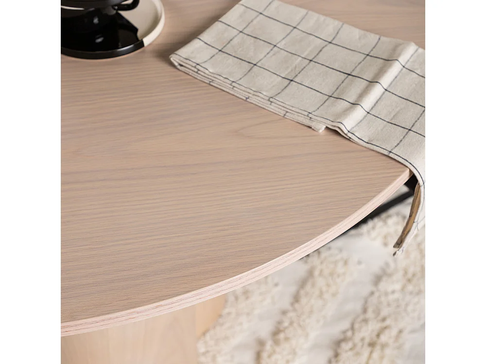 Table à Manger Ronde "Olivia" 110cm Naturel
