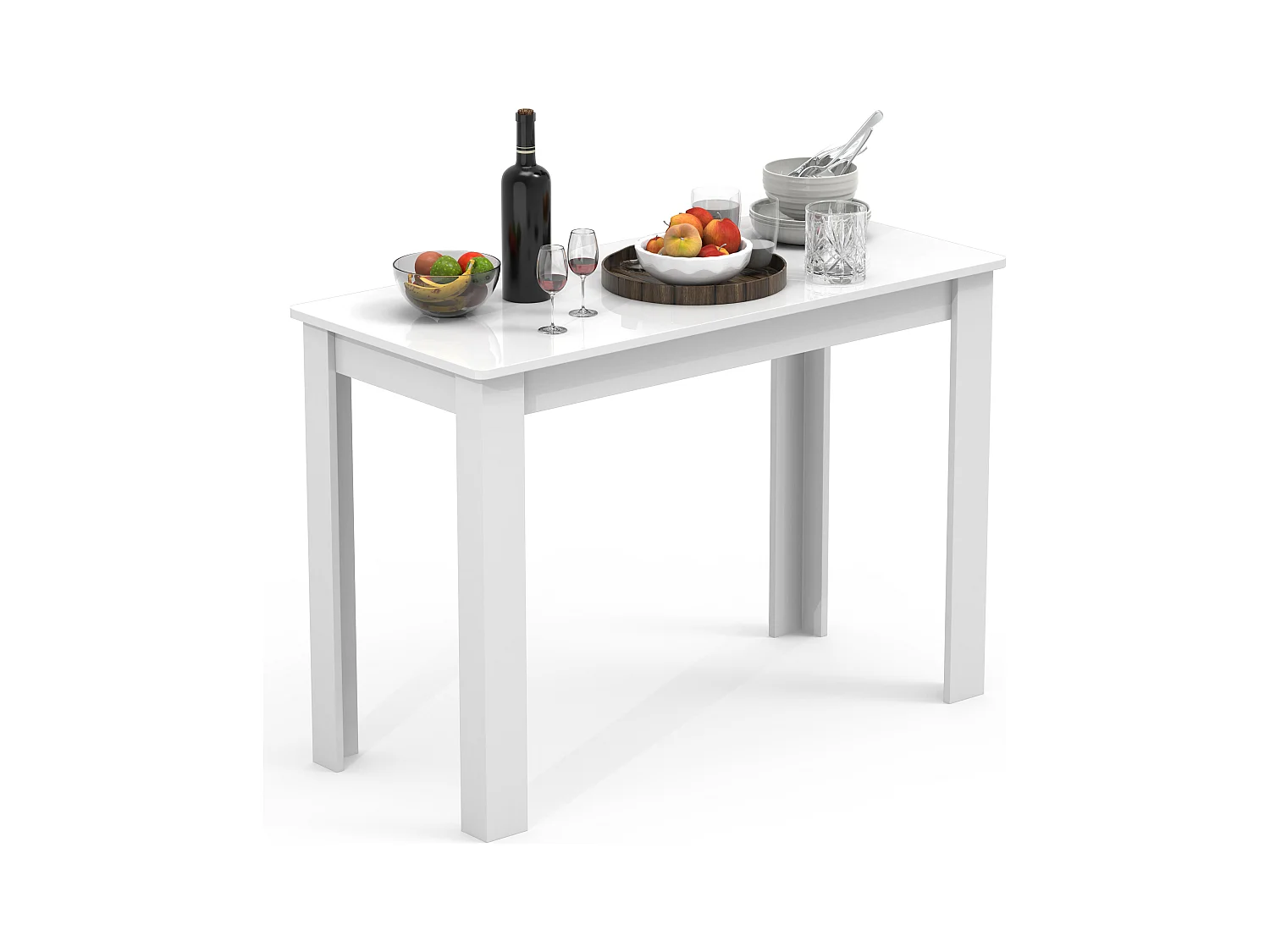 Dining table Esal White H. 76 x W. 110 x D. 50 cm