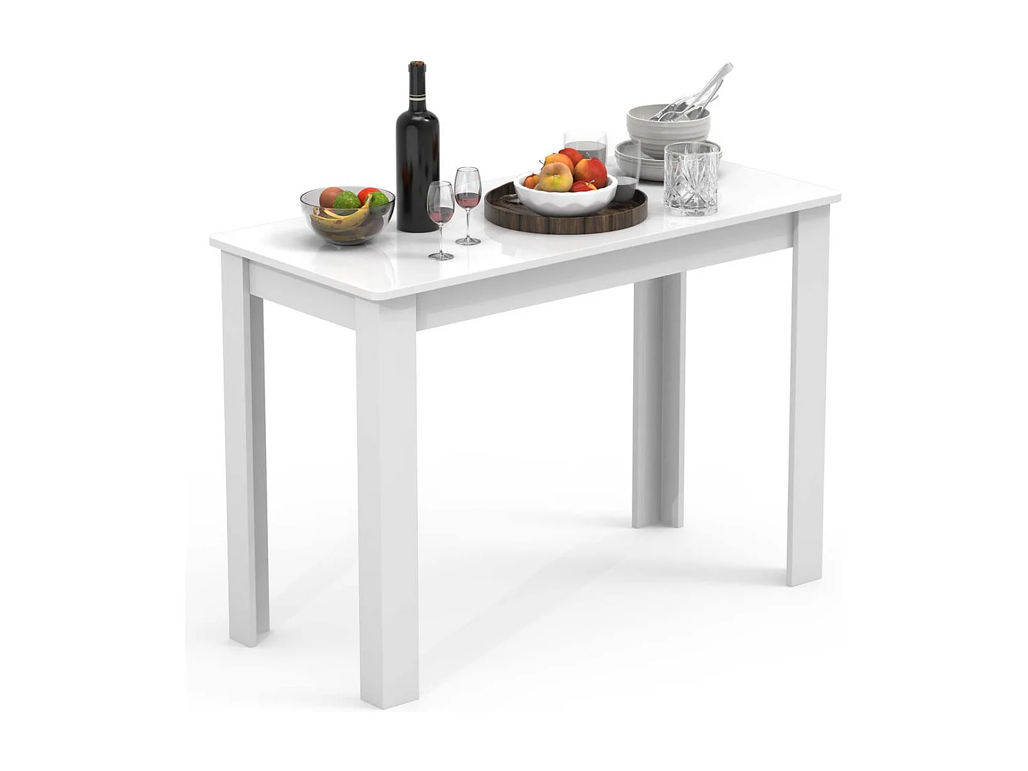 Dining table Esal White H. 76 x W. 110 x D. 50 cm