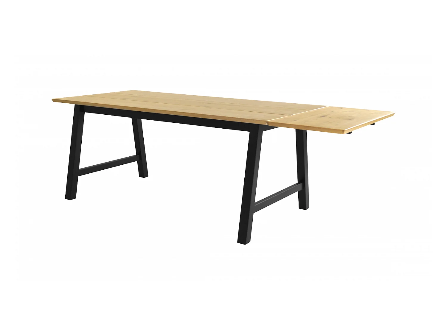 Eame plateau supplémentaire, largeur 45 cm, chêne sauvage plaqué.