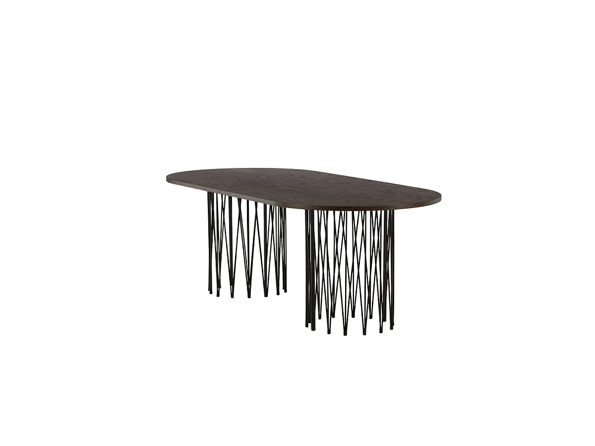 Table à Manger Design "Stone" 220cm Marron