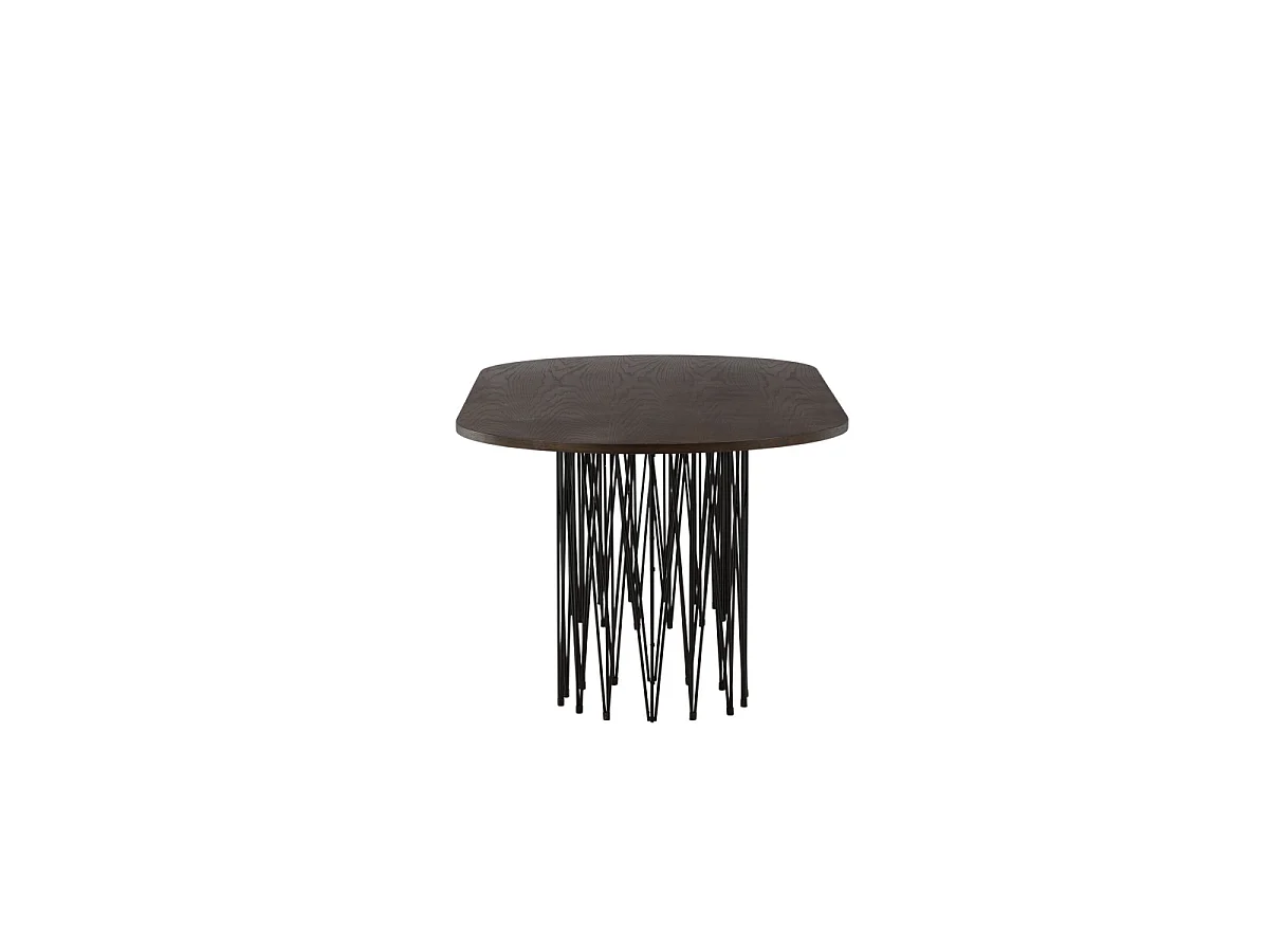 Table à Manger Design "Stone" 220cm Marron