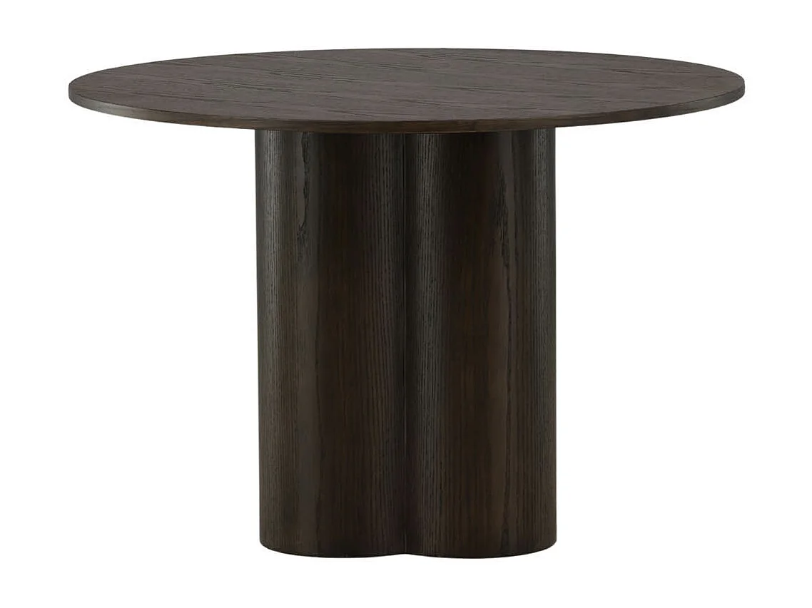 Olivia eetkamertafel Ø110cm bruin.