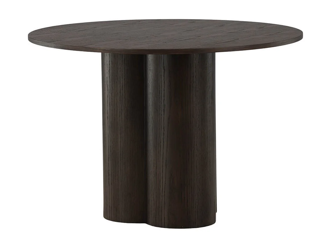 Olivia eetkamertafel Ø110cm bruin.