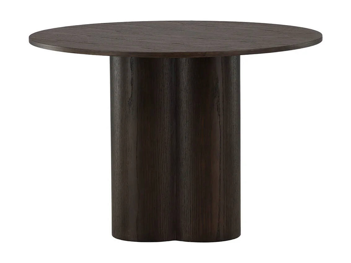 Olivia eetkamertafel Ø110cm bruin.