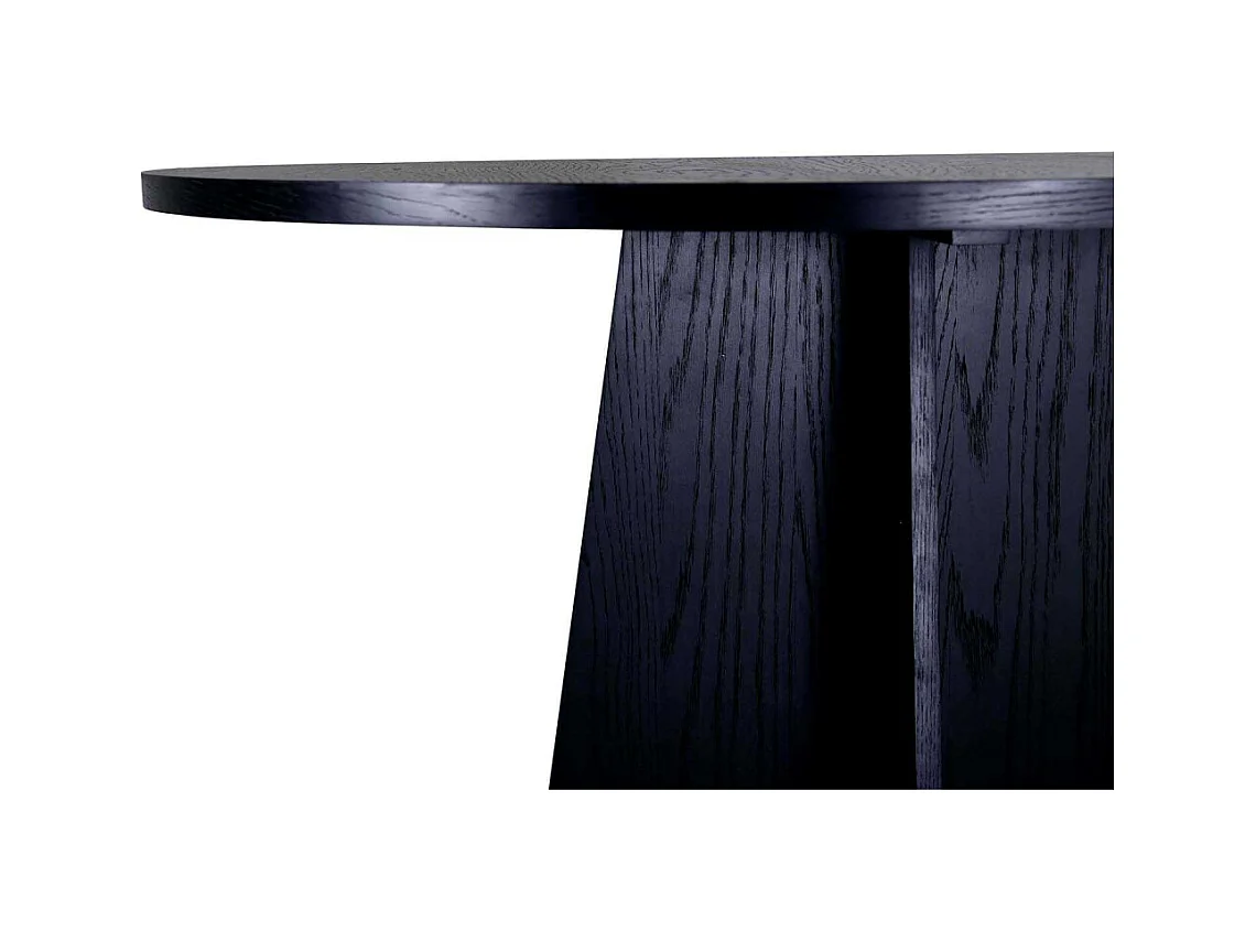 Bootcut Esstisch Ø110cm schwarz.