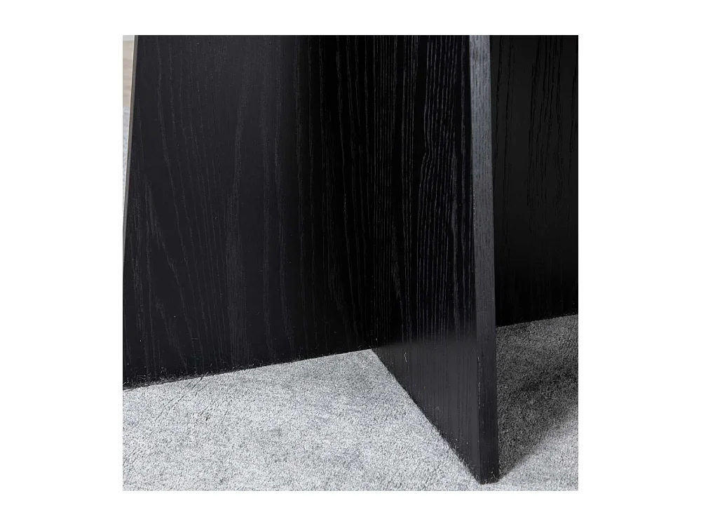 Bootcut Esstisch Ø110cm schwarz.