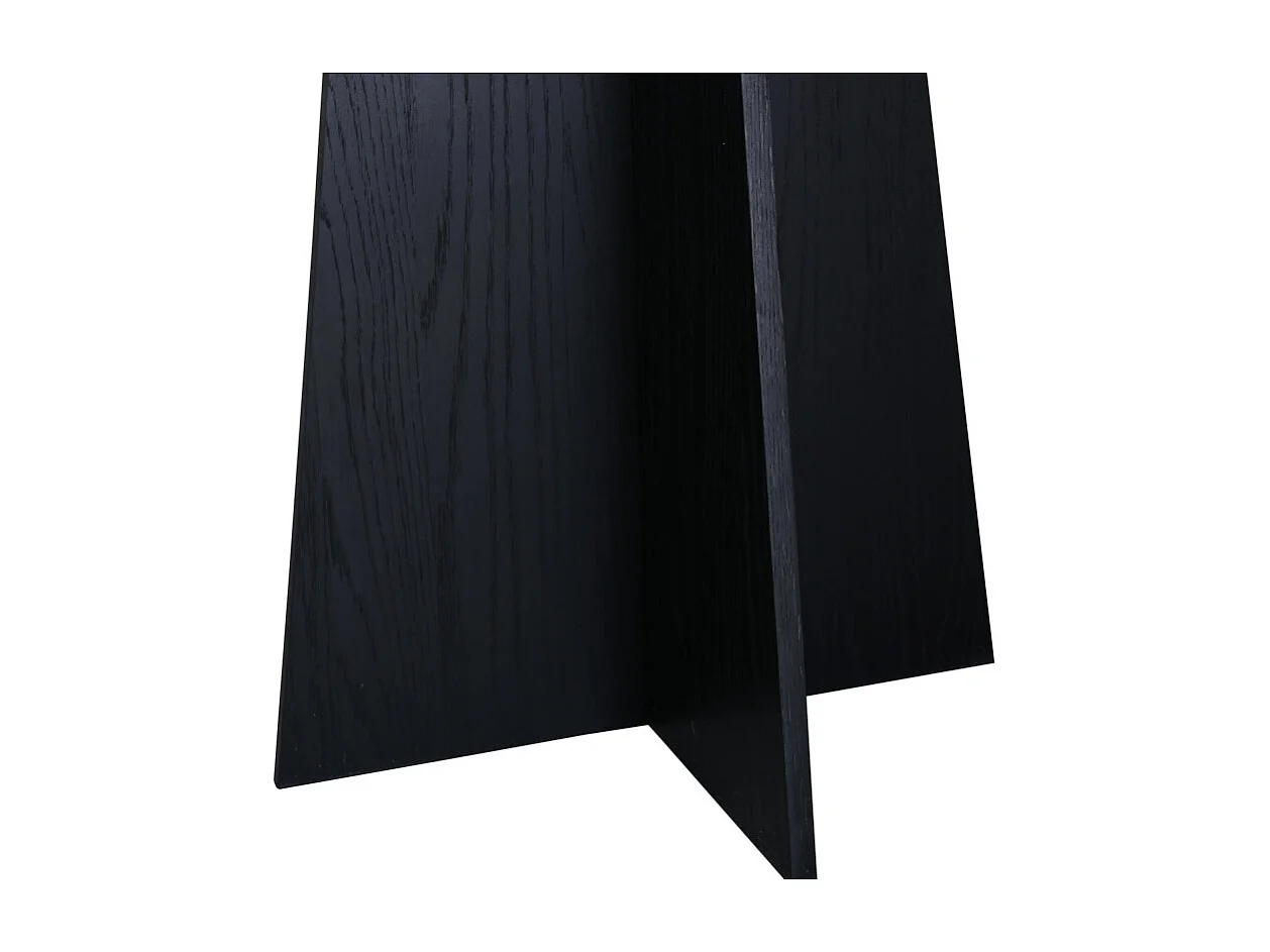 Bootcut Esstisch Ø110cm schwarz.