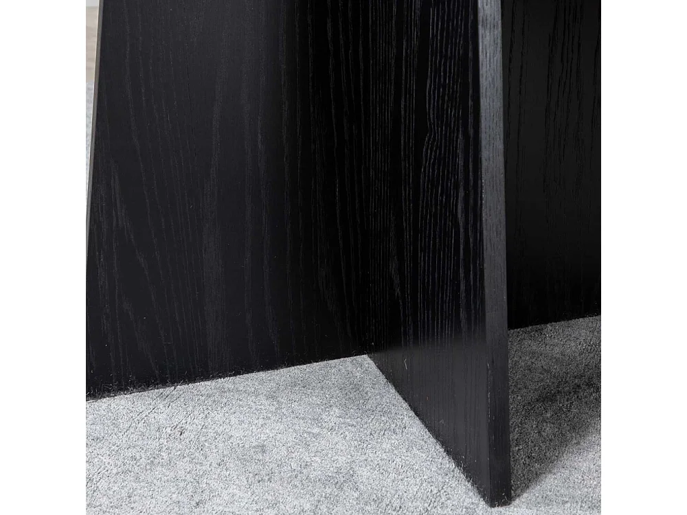 Bootcut Esstisch Ø110cm schwarz.