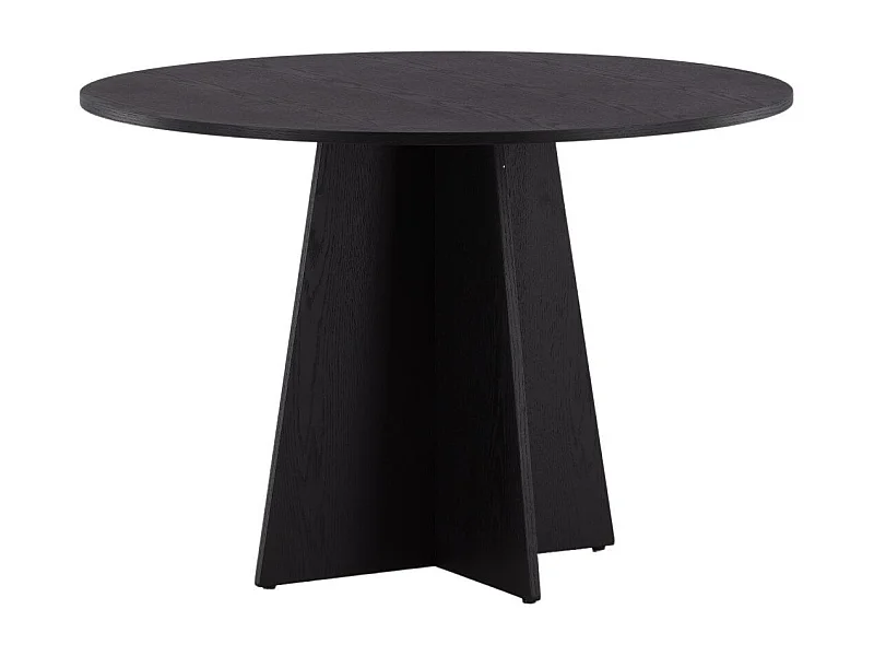 Bootcut Esstisch Ø110cm schwarz.